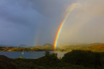 Rainbow over Loch Carron and Plockton.   ref8874