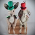 Hares in hats. Photo 3