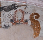 Portería lunette mural detail