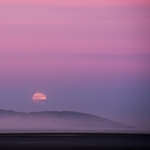 Moonrise over Lambay Island