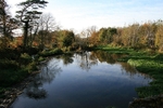 Reflections over the weir