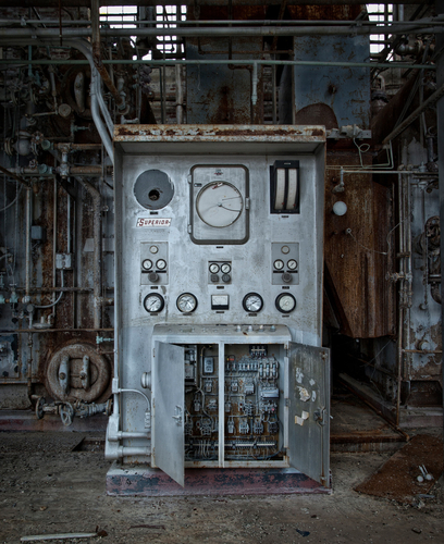 Photo taken in the prison power plant, Essex County Jail Annex, Caldwell NJ. 2008. Photograph by Matthew Christopher…