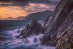 Sunset at Dunmore Head, Dingle Peninsula, County Kerry, Ireland.