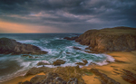 Sunset at Boyeeghter Bay, County Donegal, Ireland.