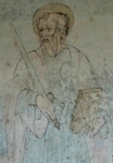 Convento cell mural, St. Paul, closeup