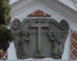 Façade, gable relief, Calvary Cross & Passion Angels