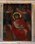 Nave La Soledad altar, attic painting, Flagellation