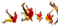 KMPAN-107CO Shaolin Kung Fu monks at Po Lin Monastery, Lantau Island