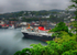Oban Harbour on a wet afternoon