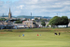 Approaching the green 1st hole