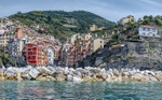 Riomaggiore view from the boat