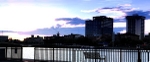 Sunset from Bench at Docks International Park