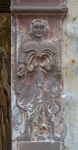 Façade portal, right pilaster relief, archangel