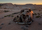Car in outback Coober Pedy