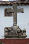 San Juan Bautista, atrial cross & separate relief of God the Father