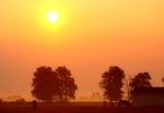 Foggy Sunrise above Findlay