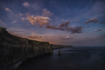 Cliffs of Moher during the night