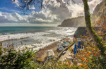 z2969 October Surf Fishermans Beach Shanklin