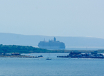Cruise ships through Christchurch Harbour