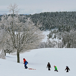 Sliding at Rockwood Park - 1