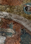 Santa María, S wall mural, Damnation, devouring monster, detail