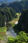 Limestone peaks & Ngo Dong river viewpoint, Tam Coc, Vietnam