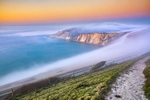 z4360 Evening Fog over Alum Bay