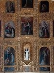 San Felipe & Santiago, nave Santa Rosa de Lima altar, closeup