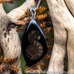 Sold jpai 183 Whitby Jet & Ammonite Inlay