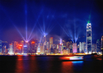Hong Kong Central - Symphony of Light lasers