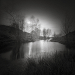 Tarn on Ilkley Moor, Looking West (square format)