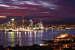 Waitemata harbour sunset