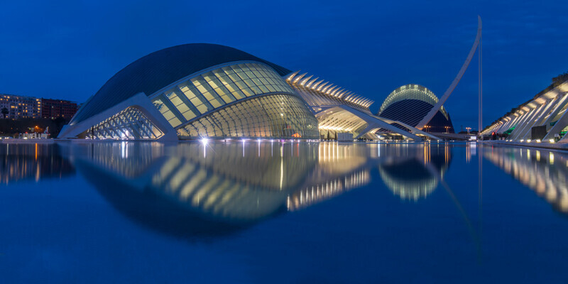 Blue Hour Reflection, City of Arts and Sciences, Valencia