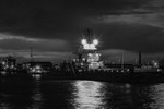 Quayside with boat by Mike Graystone