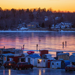 Renforth Ice Fishing Village Rothesay New Brunswick Canada