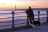 Walking at sunrise..