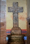 Nave vestibule, stone crucifixion