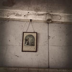Picture of Christ with Lampshade.