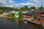 Porvoonjoki river at Porvoo, Uusimaa, Finland