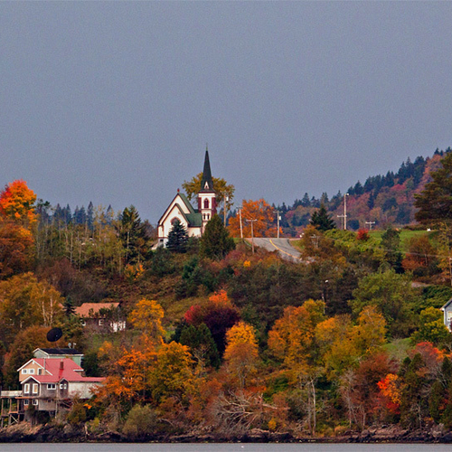 An autumn view of Clifton Royal on New Brunswick's Kingston Peninsula