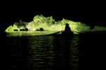 Boat silhouette, Tam Coc caves, Ninh Binh, Vietnam