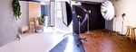 Professional studio with multiple background & lighting options