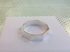 Silver hexagon shaped bangle.   £160.00