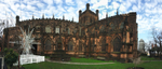 Cathedral exterior from SW and Christmas Star pano