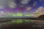 The Northern Lights at Glen Mooar Beach