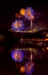 Clifton Suspension Bridge 150th Anniversary fireworks