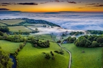 z3785 View over Luccombe at Dawn