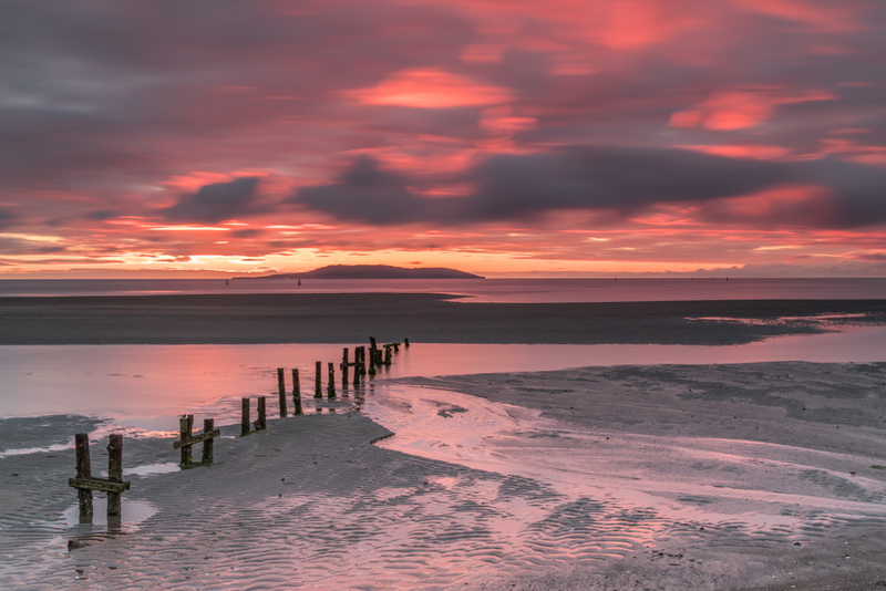 Malahide Beach Groynes at Sunrise, Co Dublin