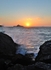 Waves break at sunrise at Meadfoot Beach Torquay