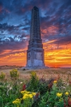 z4078 Sunset over Yarborough Monument Culver Down